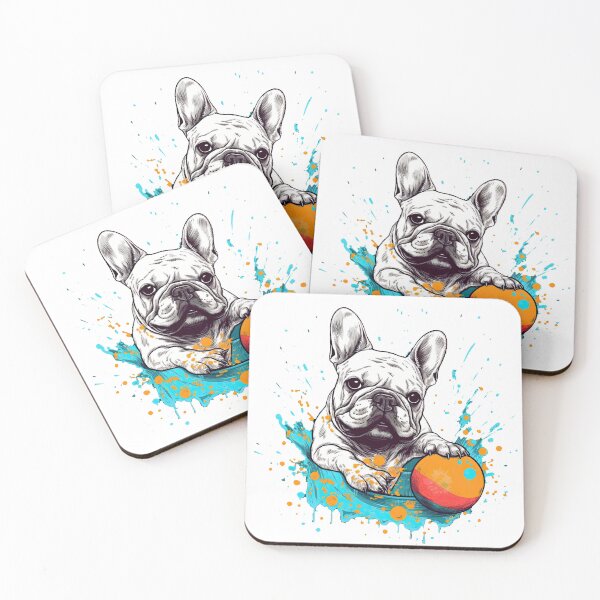 Item preview, Love Apparels French Bulldog artwork - Playful Caricature artwork for Dog Lovers and Their Loyal Canine designed and sold by DooodleGod.