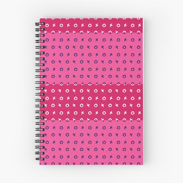Item preview, Tic Tac Toe Retro Striped Pattern in White, Indigo, Pink and Red designed and sold by anisgott.