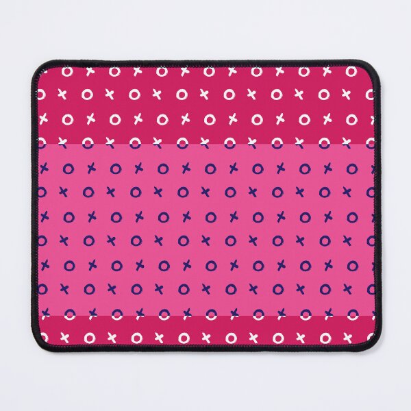 Item preview, Tic Tac Toe Retro Striped Pattern in White, Indigo, Pink and Red designed and sold by anisgott.