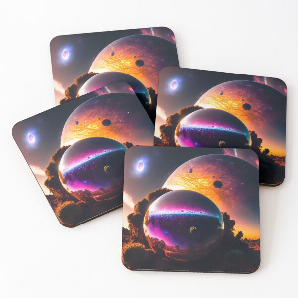 Item preview, Exoplanet Kepler-90W sureal, fictional, colorful. designed and sold by ArtCreator2023.
