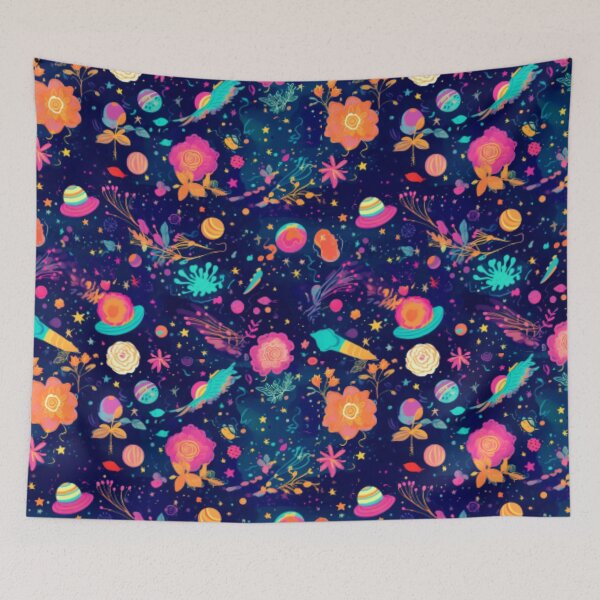 Item preview, Cosmic Blossoms: Exploring the Intersection of Space and Flowers designed and sold by centaurydesigns.