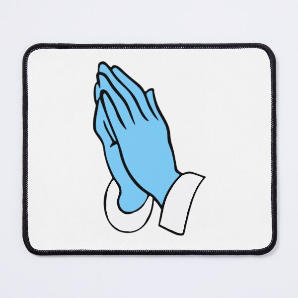 Item preview, Blue Gloves Lab Prayer Hands designed and sold by MedLabVibes.
