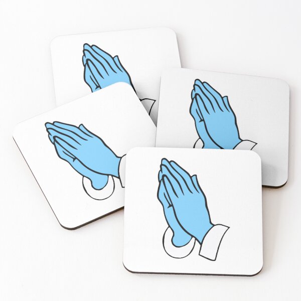 Item preview, Blue Gloves Lab Prayer Hands designed and sold by MedLabVibes.
