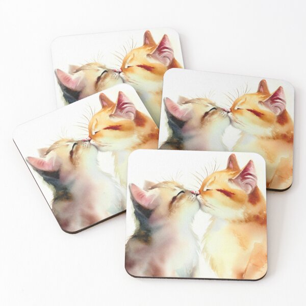 Item preview, Purrfect Love: A Tender Moment of Cat Kisses designed and sold by ciaobebo.