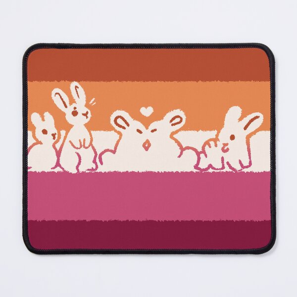 Item preview, Lesbian Pride Flag (with bunnies!) designed and sold by starsleeps.