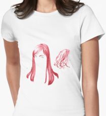 Two Red Girls Women's Fitted T-Shirt