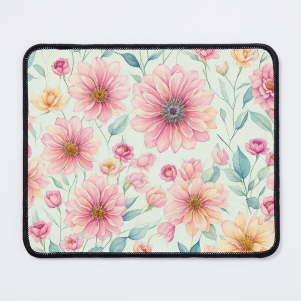Item preview, Aesthetic Pink flora on pastel background  designed and sold by PeacockThrone25.
