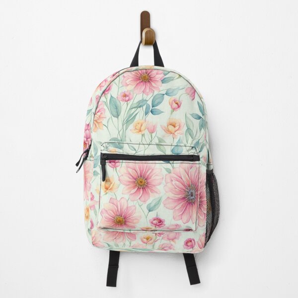 Item preview, Aesthetic Pink flora on pastel background designed and sold by PeacockThrone25.