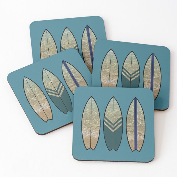 Item preview, Surf boards on a beach scene  designed and sold by Donutlovers.