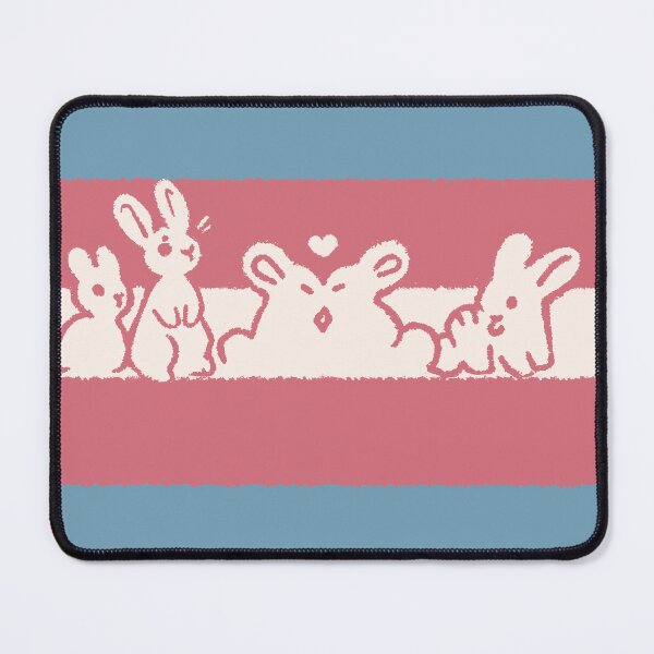 Item preview, Trans Pride Flag (with bunnies!) designed and sold by starsleeps.