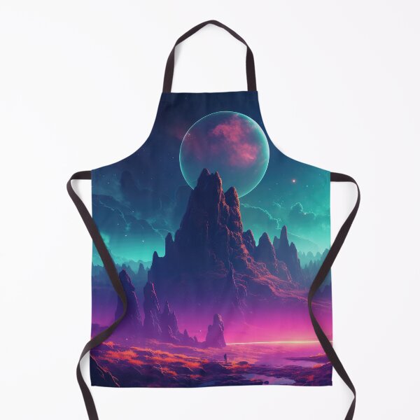 Item preview, Nocturnal Peaks: Mountain Majesty in the Synthwave Universe designed and sold by Mullet Monkey.