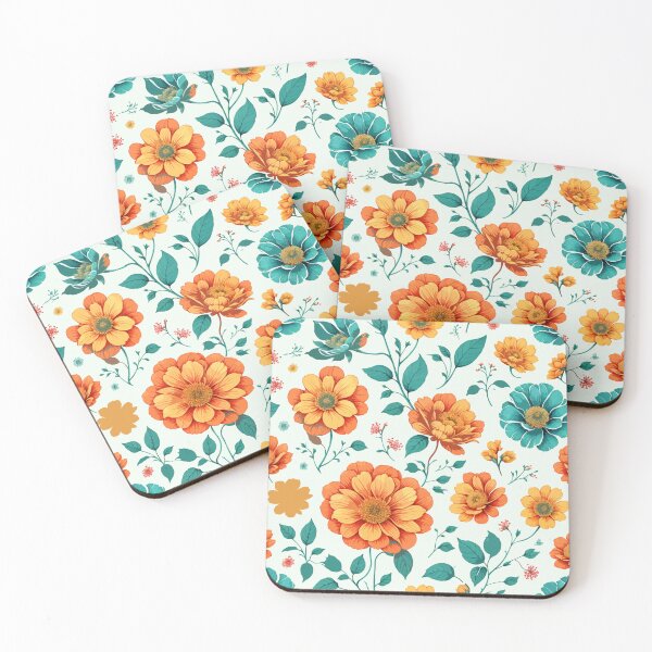 Item preview, Flower pattern orange designed and sold by Anton-H.
