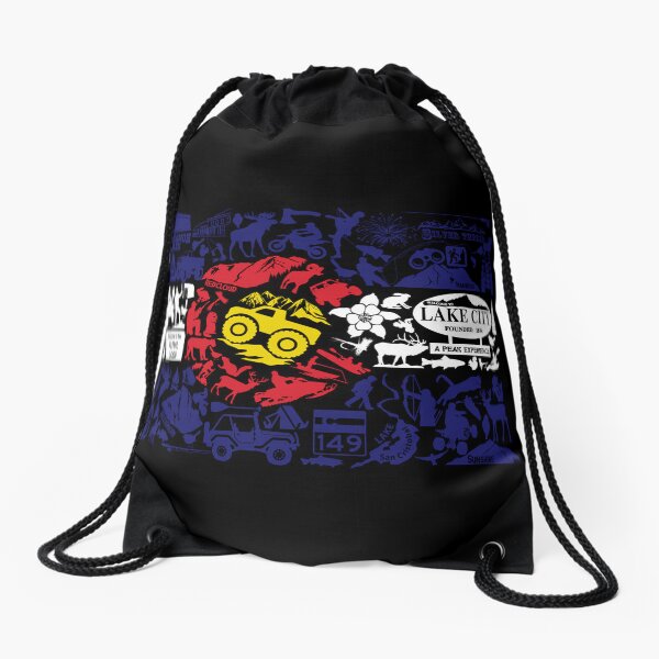 Colorado Caliber Lake City Flag Drawstring Bag