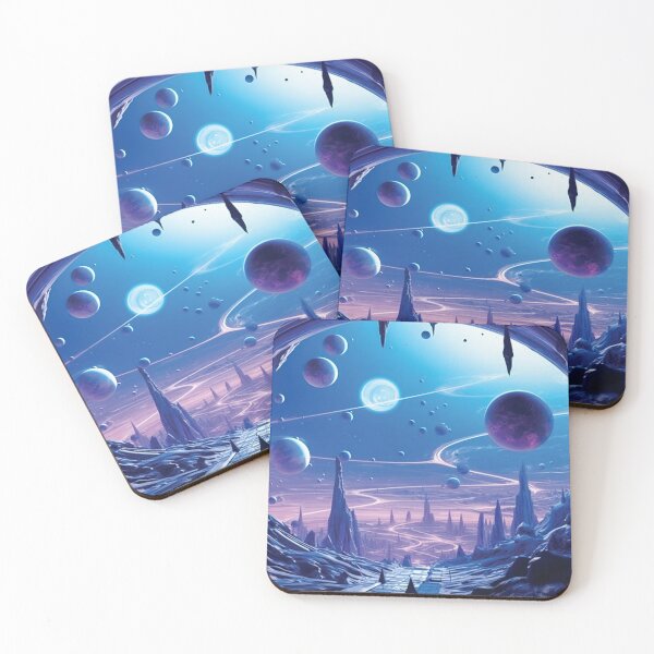 Item preview, Fantasy Alien Planet Landscape designed and sold by AdrianGrosu.