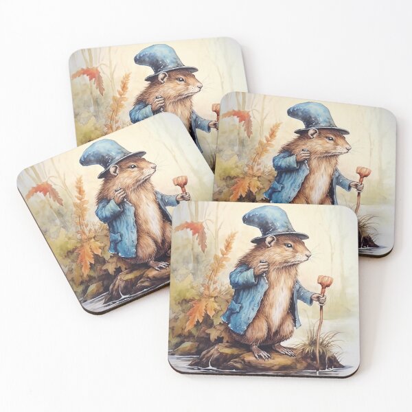 Item preview, Beaver : Watercolour Magical Forest Creatures Series designed and sold by MTJ-Mushrooms.