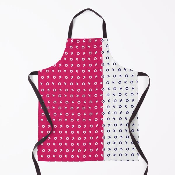 Item preview, Tic Tac Toe Retro Vertical Striped Pattern in White, Indigo, Pink and Red designed and sold by anisgott.