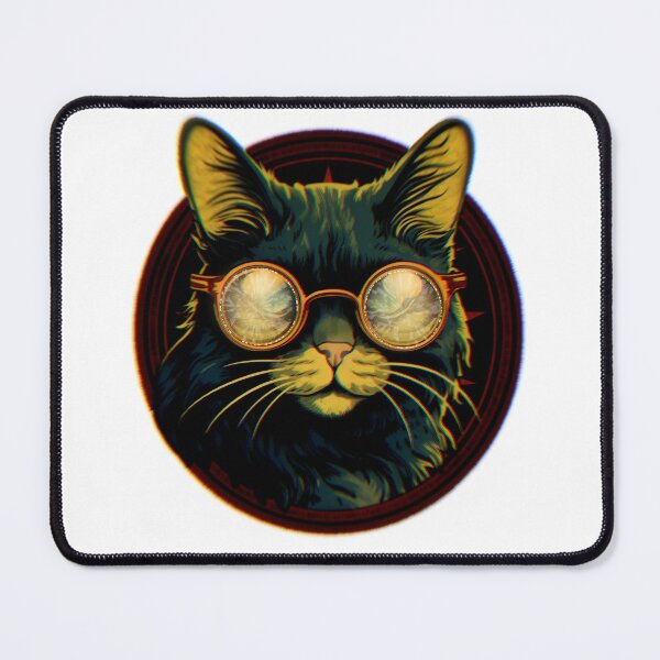Item preview, Cat with glasses designed and sold by Avirona.