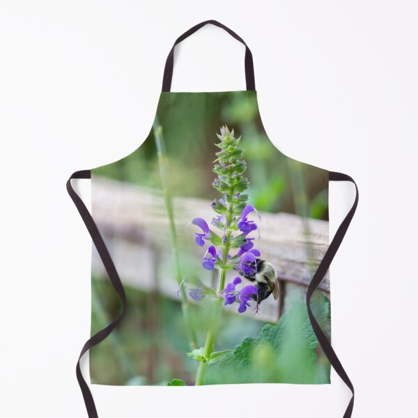 Item preview, Garden Scene with Purple Flower and Carpenter Bee designed and sold by vryandesigns.