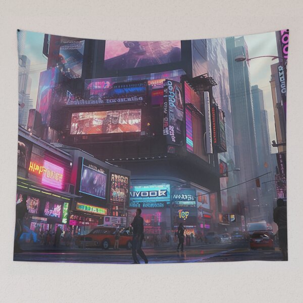 Item preview, High-Tech Urban Landscape designed and sold by cyberartmaker.