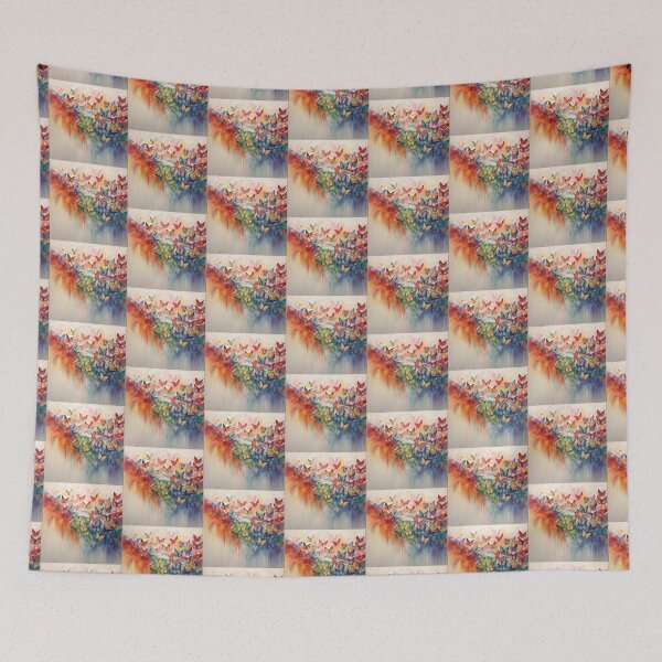 Item preview, Rainbow butterflies with colorful rainbow colors designed and sold by Earth Nature Creations.