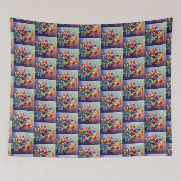 Item preview, Rainbow butterflies with colorful rainbow colors designed and sold by Earth Nature Creations.