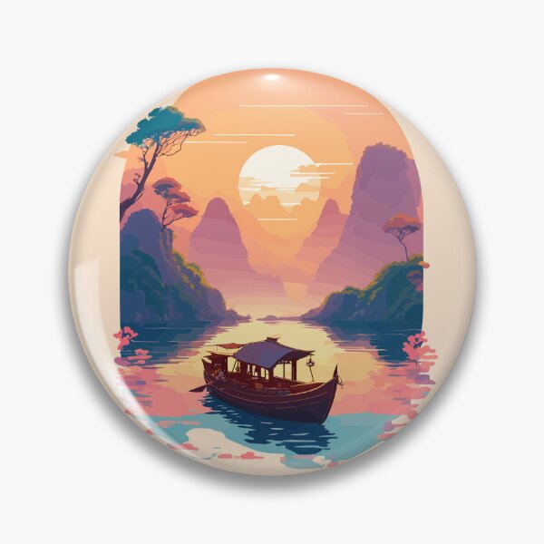Item preview, Boat on the River of Ninh Binh designed and sold by RossoCorsa250.