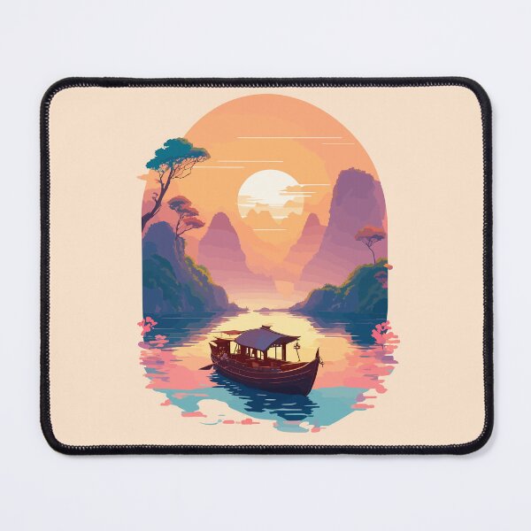 Item preview, Boat on the River of Ninh Binh designed and sold by RossoCorsa250.