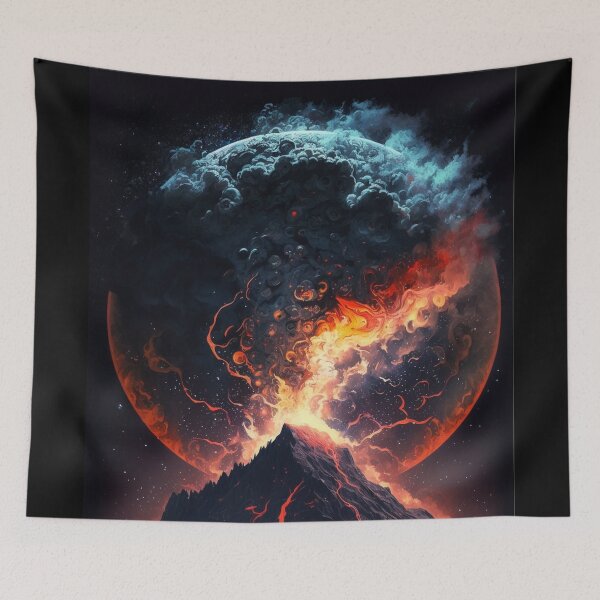 Item preview, Astonishing Volcano Eruption designed and sold by CanvasDreamland.