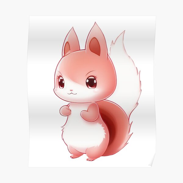 Premium AI Image | Cute squirrel in the style of anime inspired characters  nature inspired