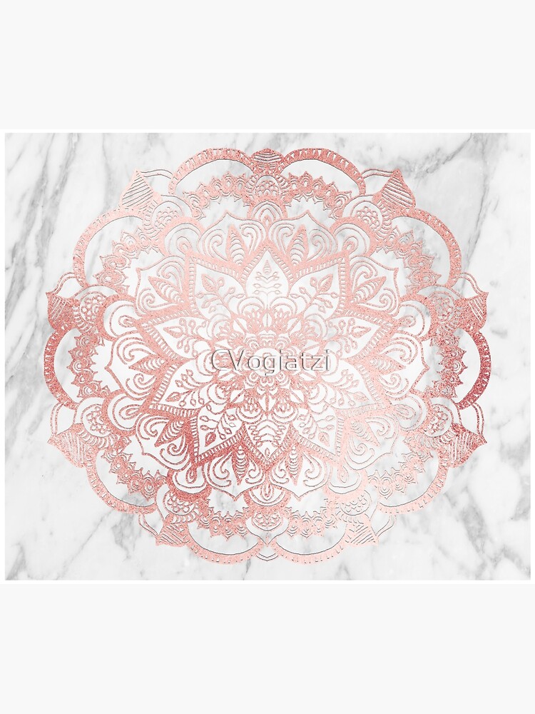 Rose Gold Mandala Star by CVogiatzi