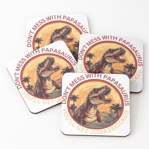 Item preview, Papasaurus Vintage Dad Father T-Rex Dinosaur Father's Day designed and sold by Slowerblue.