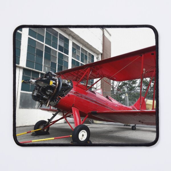 Item preview, Modern Industrial Air Plane Museum Vintage Red Propeller Plane Digital Photograph designed and sold by ARTbyABACCUS.