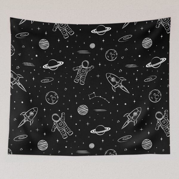 Item preview, space theme - black designed and sold by littlearrow.
