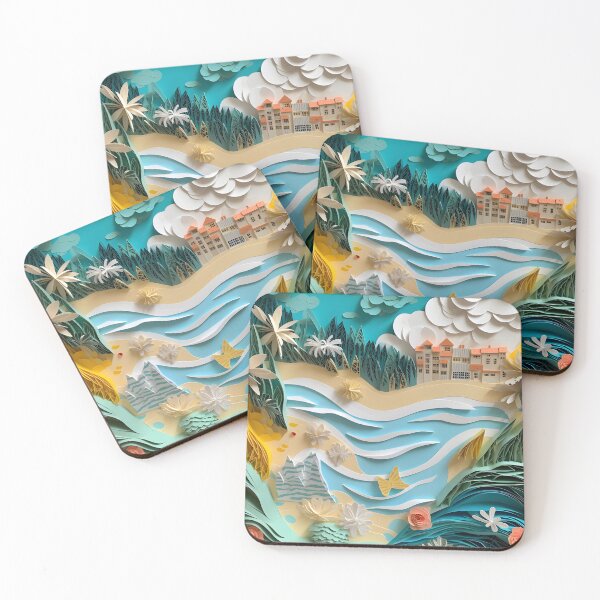 Item preview, Seaside Paper Art designed and sold by Kingsandwichco.