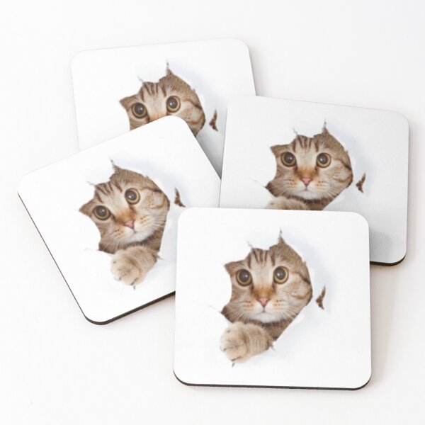 Item preview, White Free Cute Funny Cat designed and sold by Areebanawab.