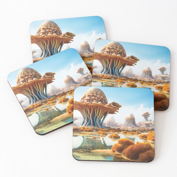 Item preview, Fantasy Alien Planet Landscape designed and sold by AdrianGrosu.