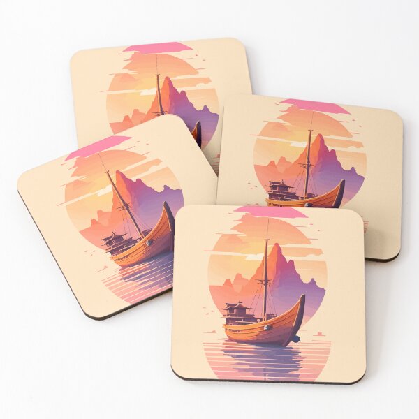 Item preview, Fishing Boat on the River of Ninh Binh designed and sold by RossoCorsa250.