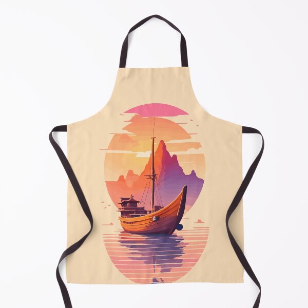 Item preview, Fishing Boat on the River of Ninh Binh designed and sold by RossoCorsa250.