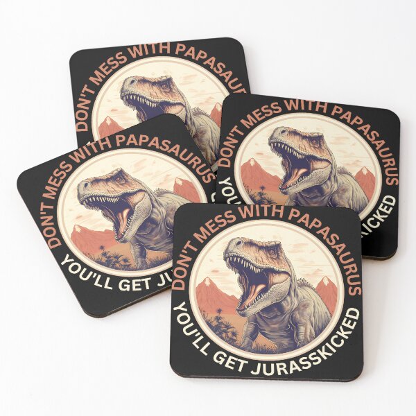 Item preview, Papasaurus Vintage Dad Father T-Rex Dinosaur Father's Day designed and sold by Slowerblue.