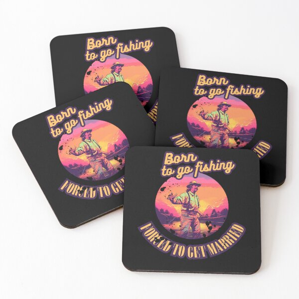 Item preview, Born to go fishing, forced to get married retro designed and sold by Teescount.
