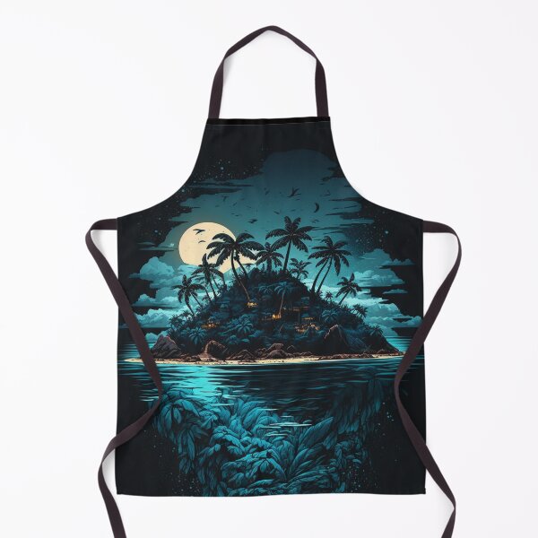 Item preview, Moonlit Paradise Island designed and sold by CanvasDreamland.