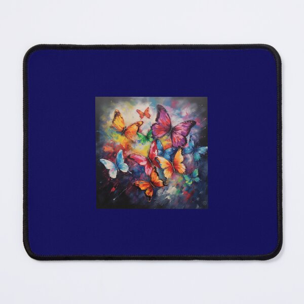Item preview, Rainbow butterflies with colorful rainbow blended colors designed and sold by Earth Nature Creations.