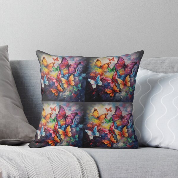 Item preview, Rainbow butterflies with colorful rainbow blended colors designed and sold by Earth Nature Creations.