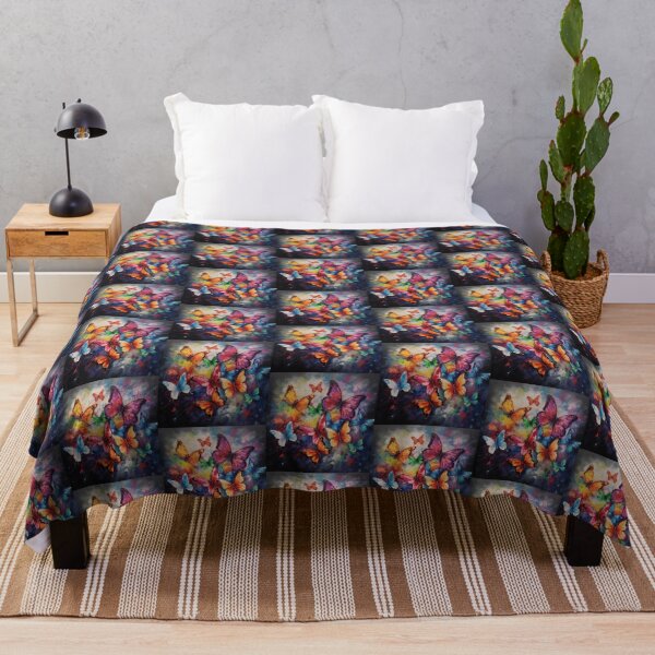 Item preview, Rainbow butterflies with colorful rainbow blended colors designed and sold by Earth Nature Creations.