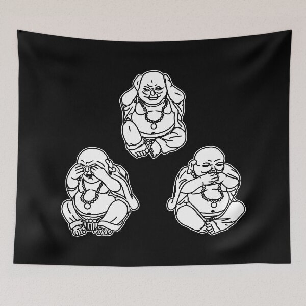 Item preview, Buddha - Hear/See/Speak No Evil - Triangle designed and sold by HackSwag.