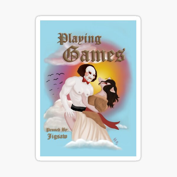 Horror inspired Romance Novel Art Sticker
