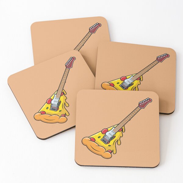 Item preview, Sausage pizza slice on electric guitar  designed and sold by Donutlovers.