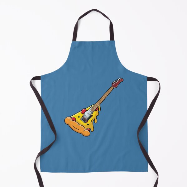 Item preview, Sausage pizza slice on electric guitar designed and sold by Donutlovers.
