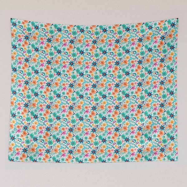 Item preview, Blooming Kaleidoscope: Colorful Spring Flower Art Print designed and sold by nojdeux.
