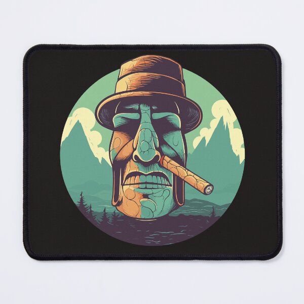 Item preview, Moai Smoking  designed and sold by QhapaqStore.